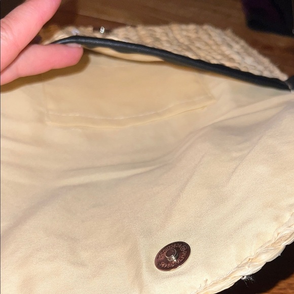 Anthropologie Woven Tan Clutch - Picture 5 of 5